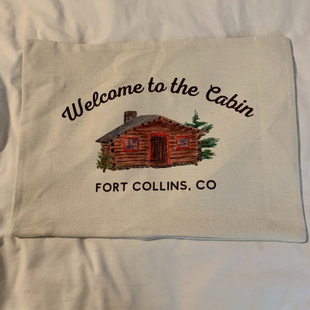 FT. COLLINS, CO. PILLOW COVER NWOT 14" X 19"